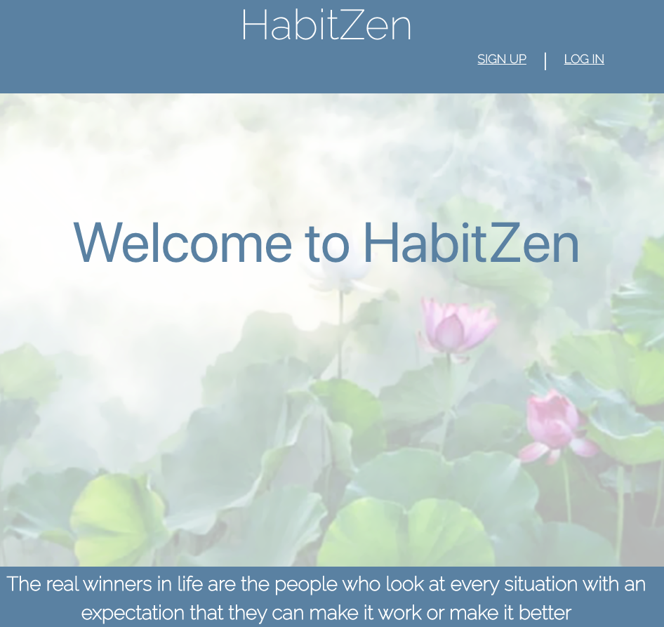 Habit-Zen Landing Page